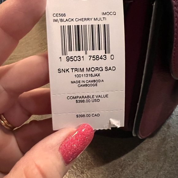 NWT Coach Morgan Saddle Bag - Picture 7 of 9